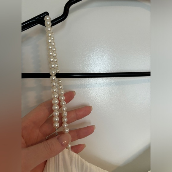 Rihoas The Wave Textured Pearl Strap Midi Dress - Picture 7 of 7